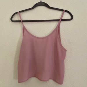 Pacsun Pink tank crop top